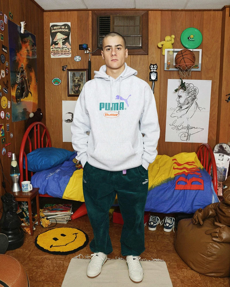 Apparel Puma X Butter Goods Hoodie (Light Gray Heather) - S - Image 2