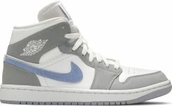 WMNS Air Jordan 1 Mid "WOLF GREY ALUMINUM"