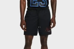 Apparel Jordan Men’s Essential Mesh Graphic Shorts (Black/Red) - S