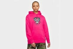 Apparel Nike SB Graphic Skate Hoodie (Rush Pink/Black/White) - S