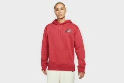 Apparel Nike SB Icon Pullover Skate Hoodie (Pomegranate/Black) - S