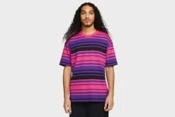 Apparel Nike SB Striped Skate T-Shirt (Court Purple) - S