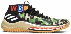 Adidas Dame 4 "GREEN CAMO BAPE"
