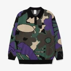 Knitted Long-Sleeve Polo X P.A.M