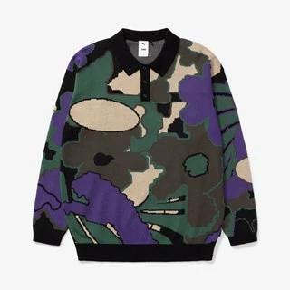 Knitted Long-Sleeve Polo X P.A.M